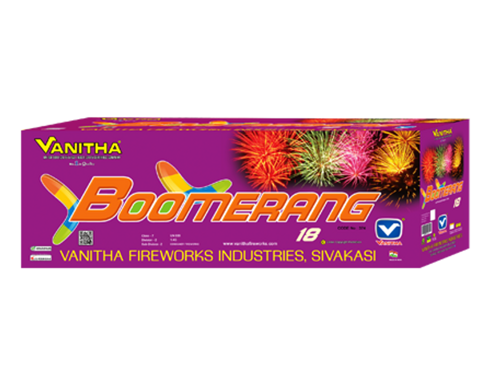 BOOMERANG 18 E (18 SHOTS CAKES)