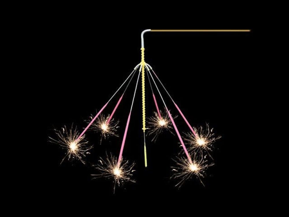 Rotating Sparklers E (1 Pcs) (German Technics)