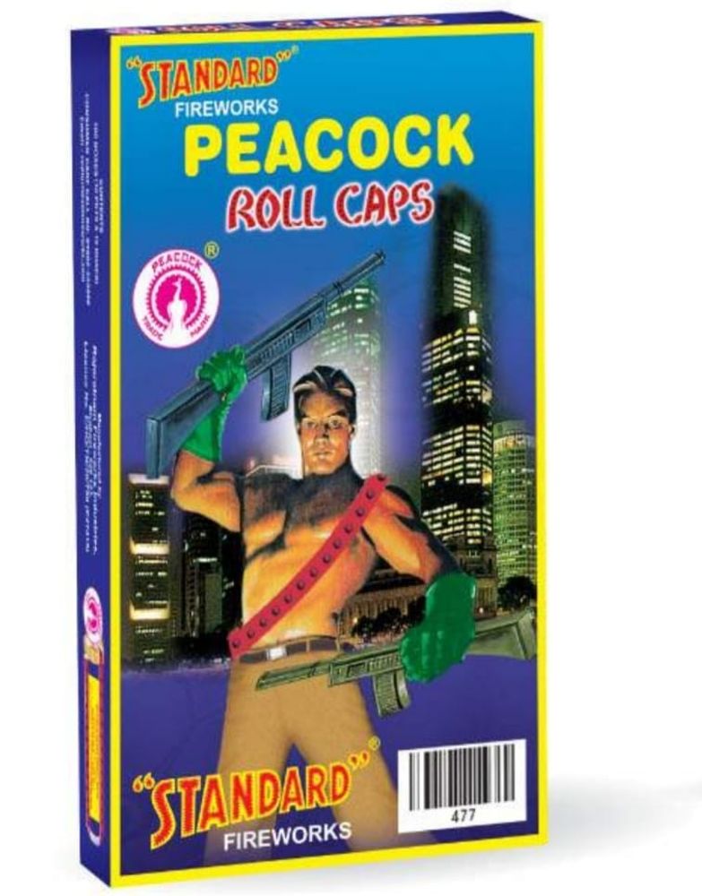 Peacock roll caps