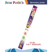 50 Cm five in one sparklers B (5 pcs) 