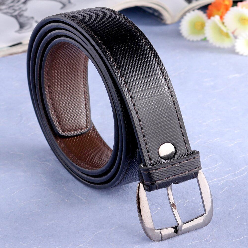 London Fashion Solid Belt - Black London Fashion Solid Belt - Black