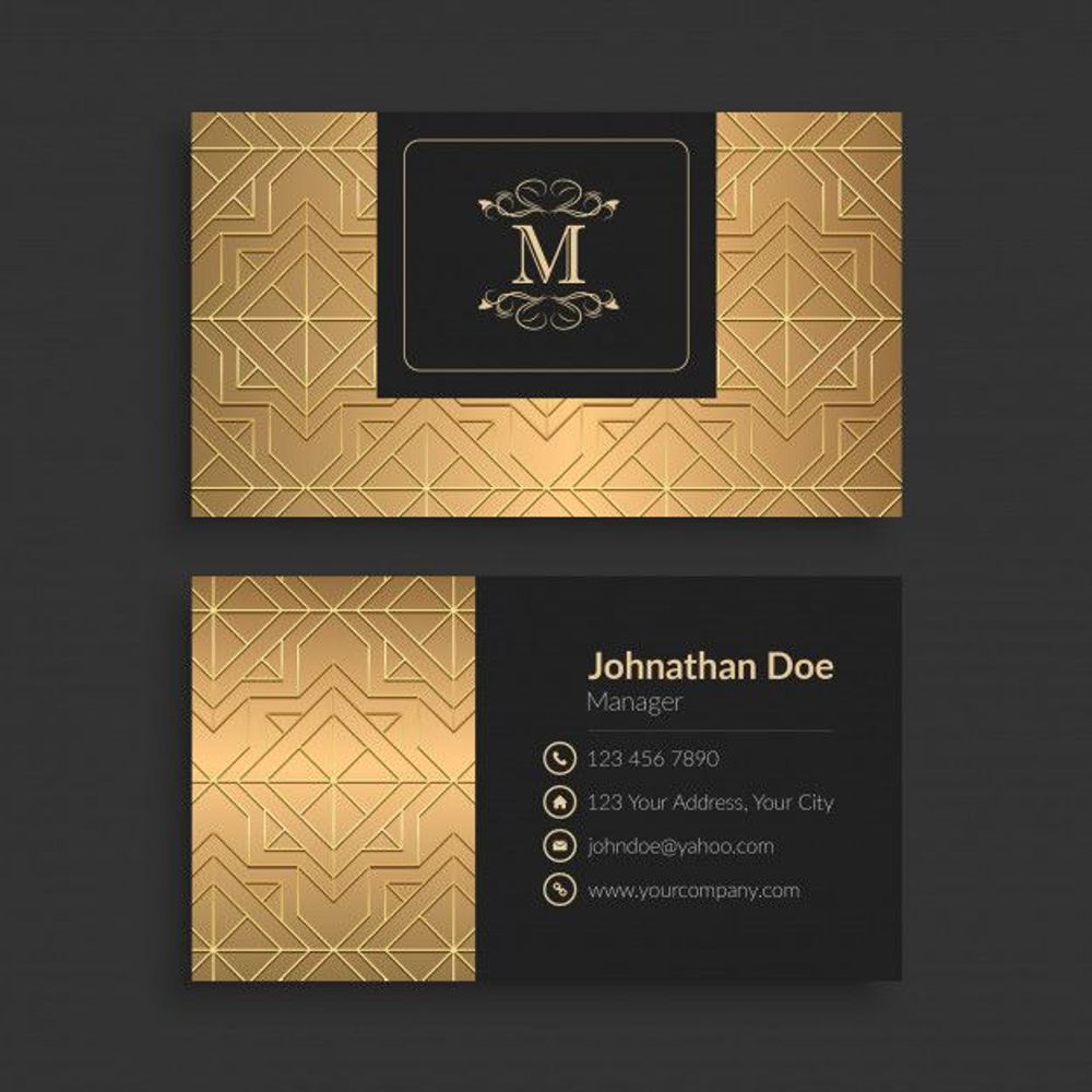Luxury business card for festival Luxury business card for festival