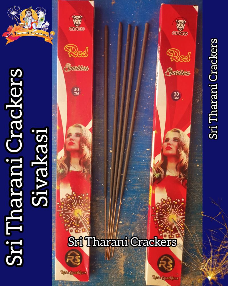 30 cm Red Sparkler (5 PCS - 1Box)