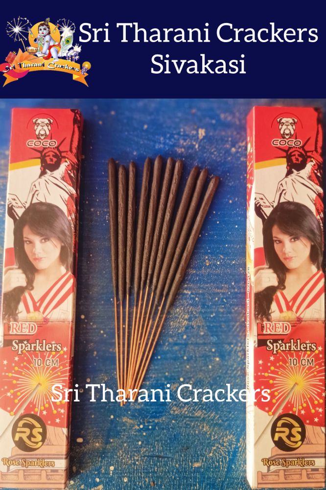 10 cm Red Sparkler (10 PCS - 1Box)