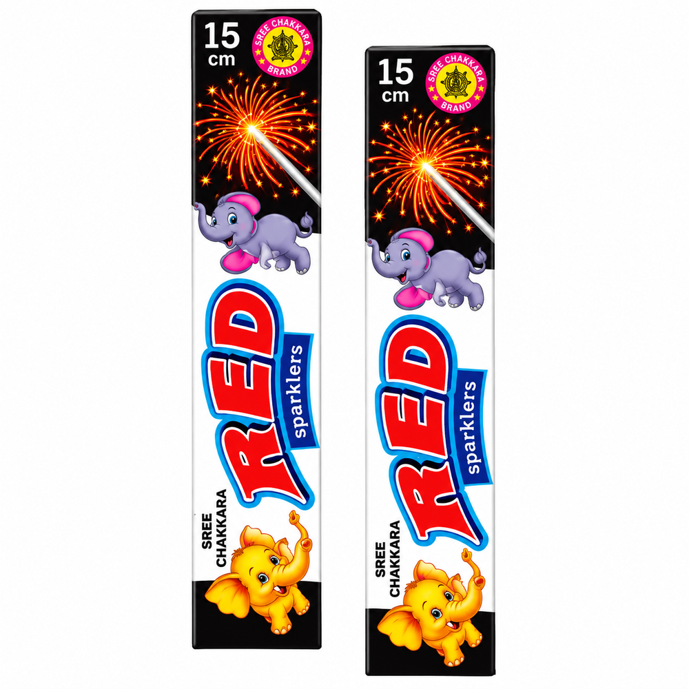 15 Cm Red Sparklers