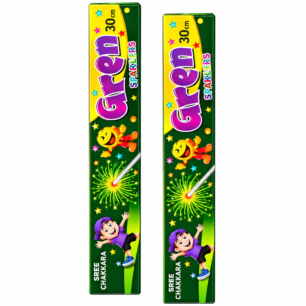30 Cm Green Sparklers