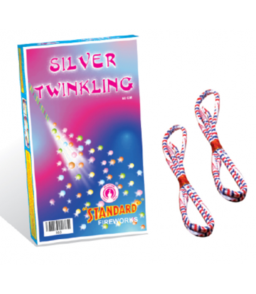 Silver twinklings S (60 cm - 2') (10 pcs)