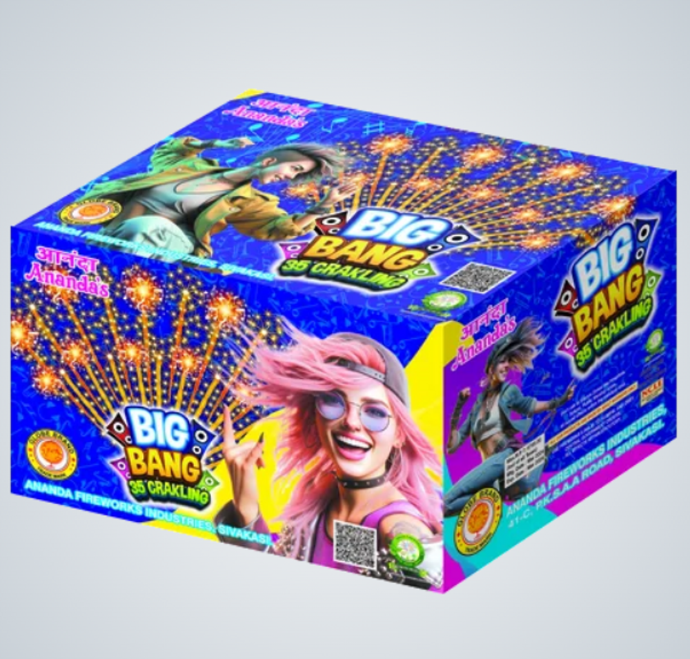 BIG BANG E (35 SHOT CRACKLING 7 TIMES & 5 SHOT TAILS)