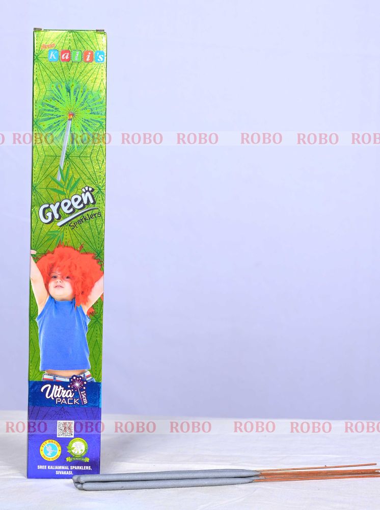 15 Cm Green Sparklers