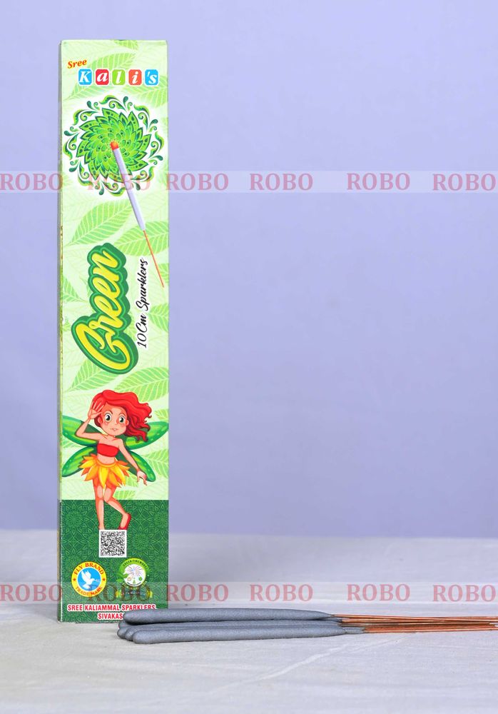 10 Cm  Green Sparklers