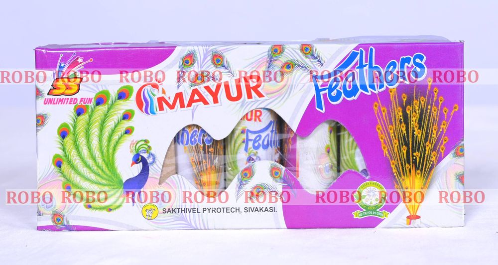 Mayur Feather (5 pcs/Box) (Rate per box 55Rs, 160Box per case)	