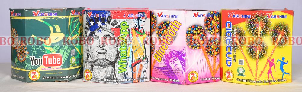 12 Shot Multi Colour (Rate per box 120 Rs, 36 boxes per case)