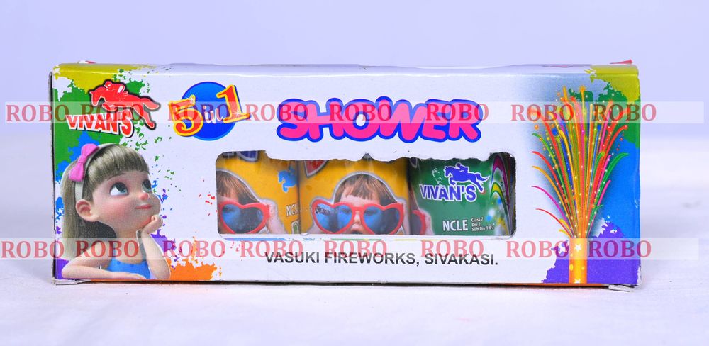 5 in 1 Shower (5 pcs/Box) (Rate per box 60Rs, 100 Box per case)	