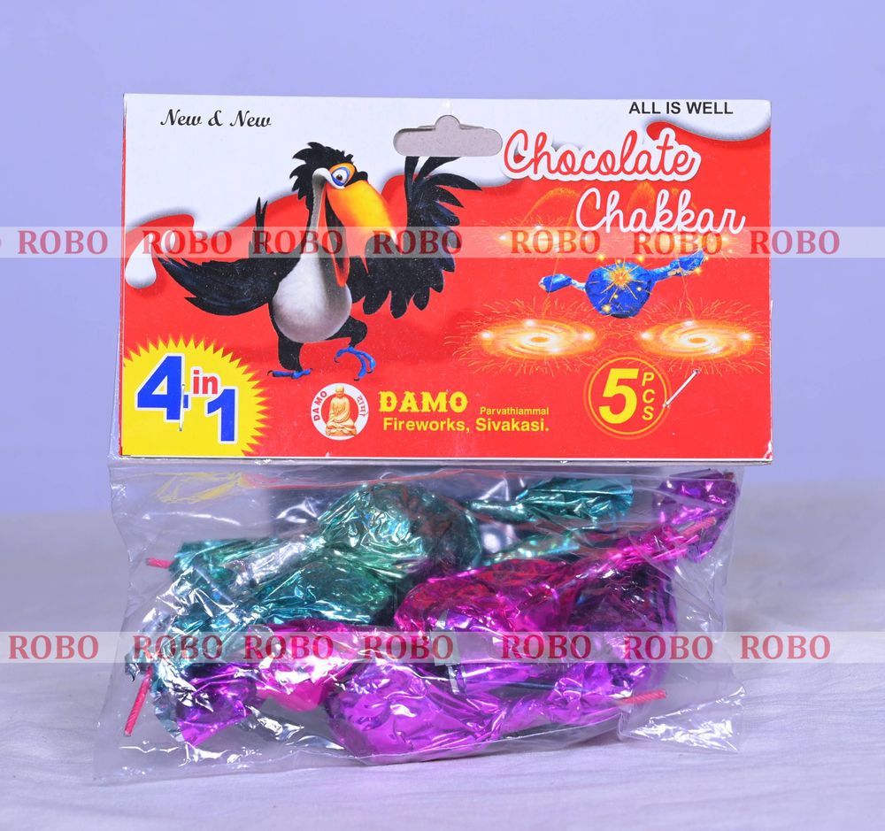 Chocolate Chakkar (4 in 1) (Rate per pkt 73 Rs, 160 pkts per case)