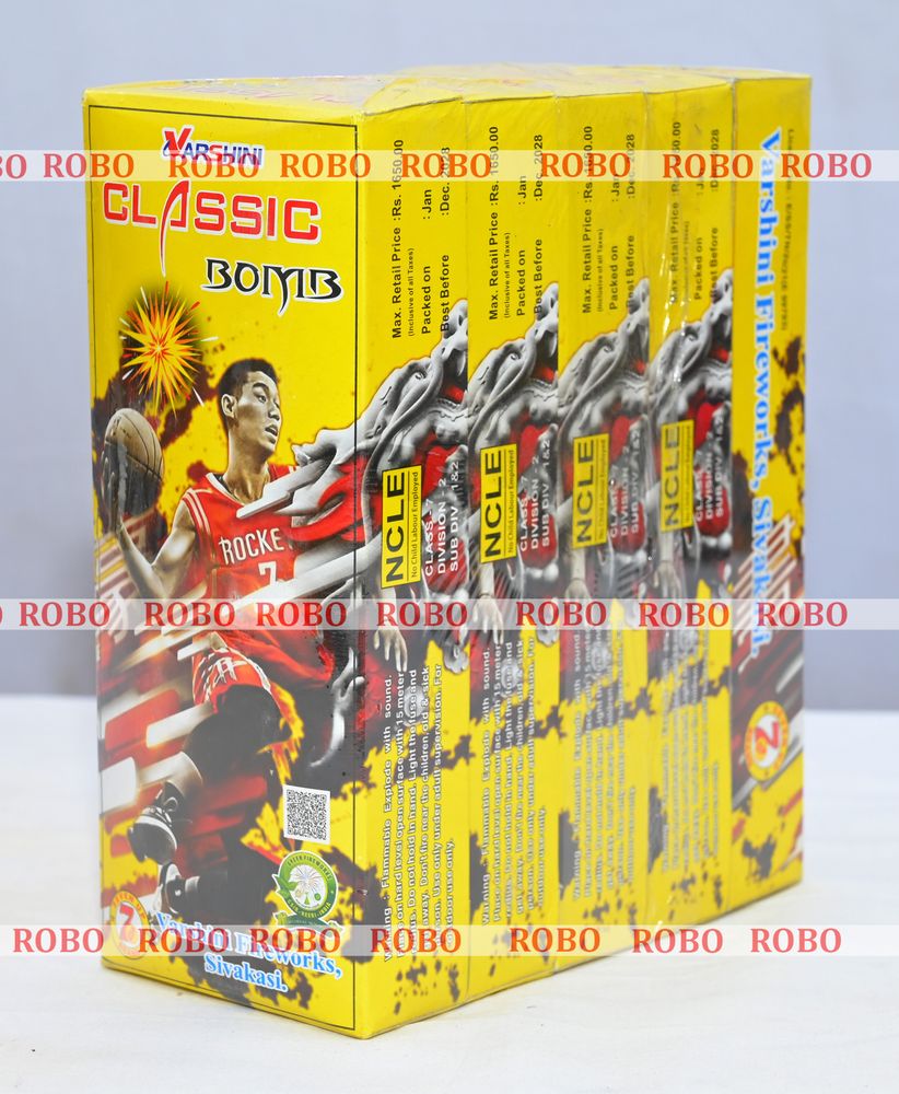 Classic Bomb (5 ply) (10 pcs/Box)(Rate per box 72Rs, 170 Box per case)	