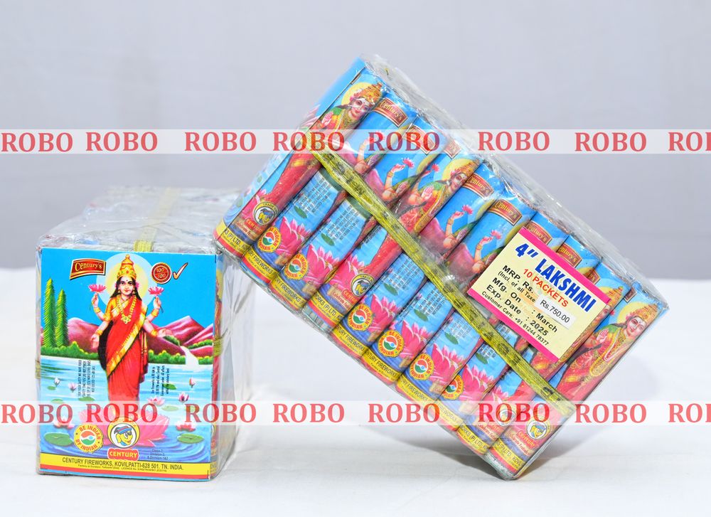 4" Lakshmi (6 ply) (Rate per pkt 14.25Rs, 500 pkts per case)