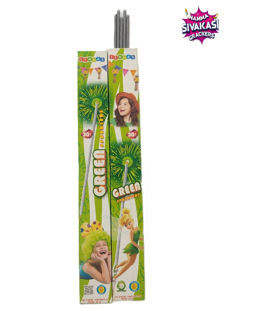30 cm Green Sparklers