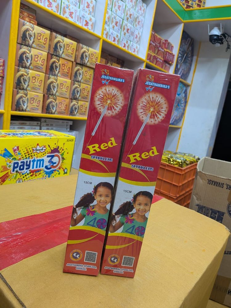 15 cm Red Sparklers