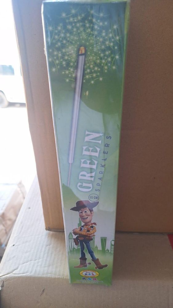 15cm Green Sparklers