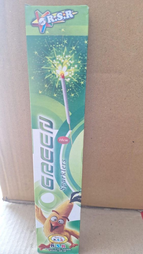 10cm Green Sparklers