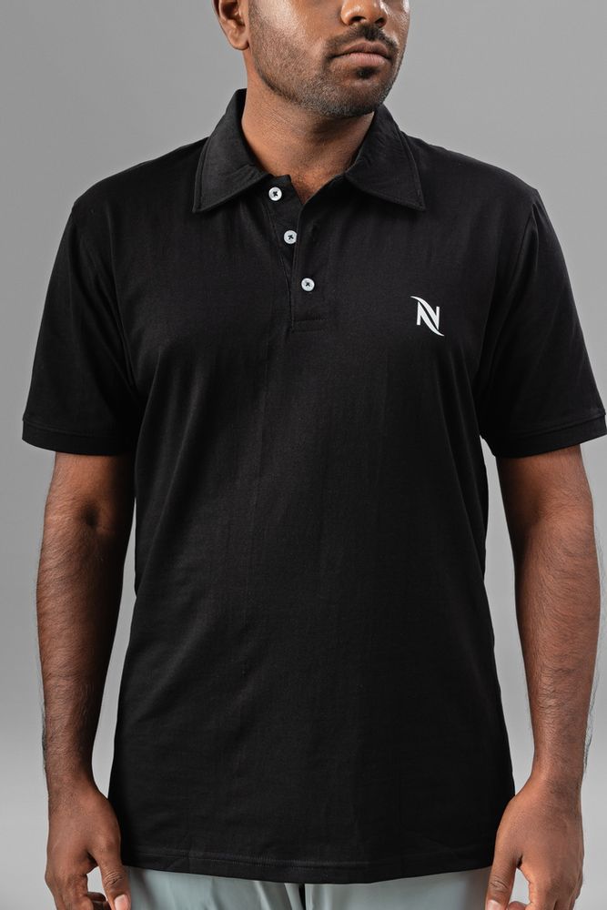 iygra polo t-shirt- Black