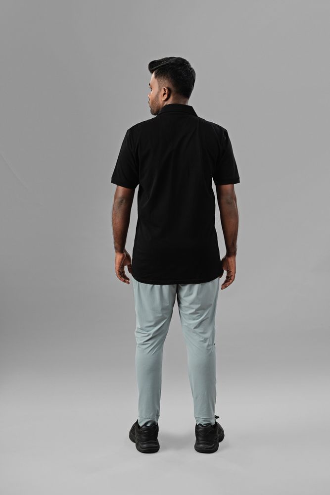 iygra polo t-shirt- Black