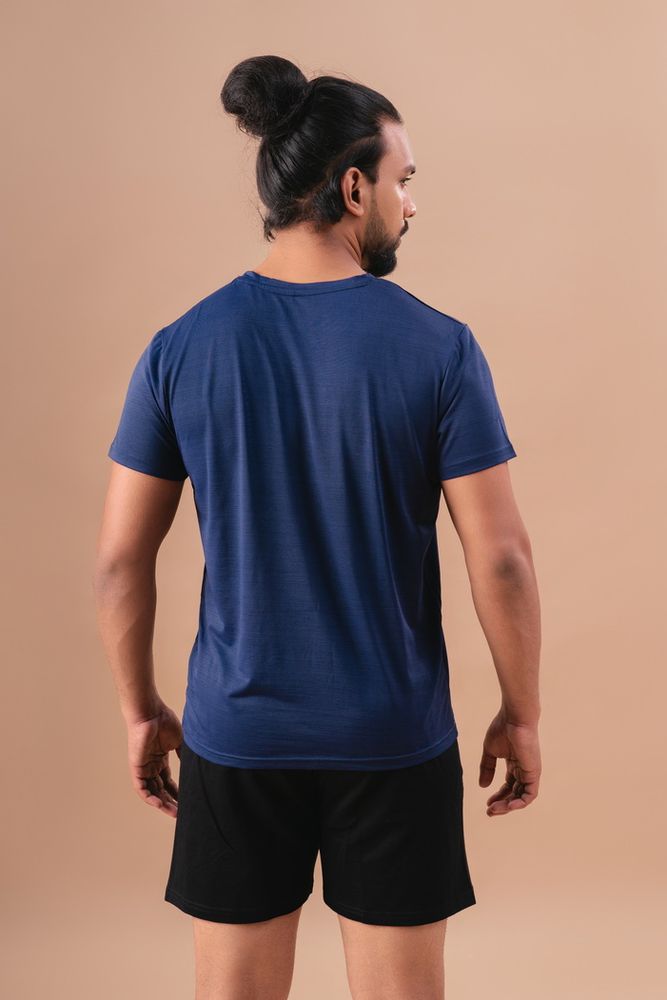 Activewear Polyester T-shirt -Air Force Blue