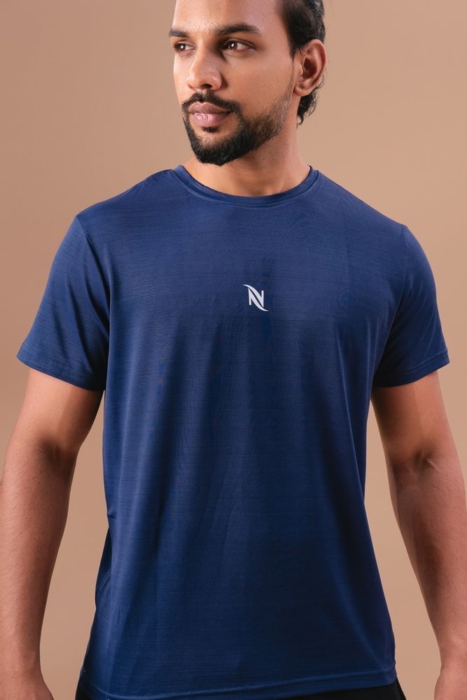 Activewear Polyester T-shirt -Air Force Blue