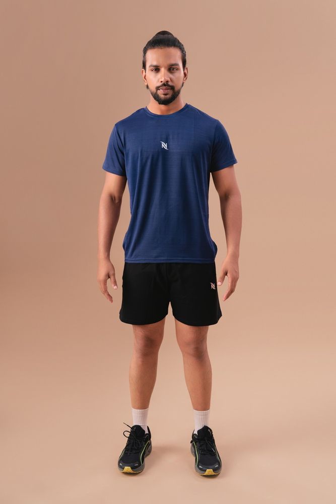 Activewear Polyester T-shirt -Air Force Blue