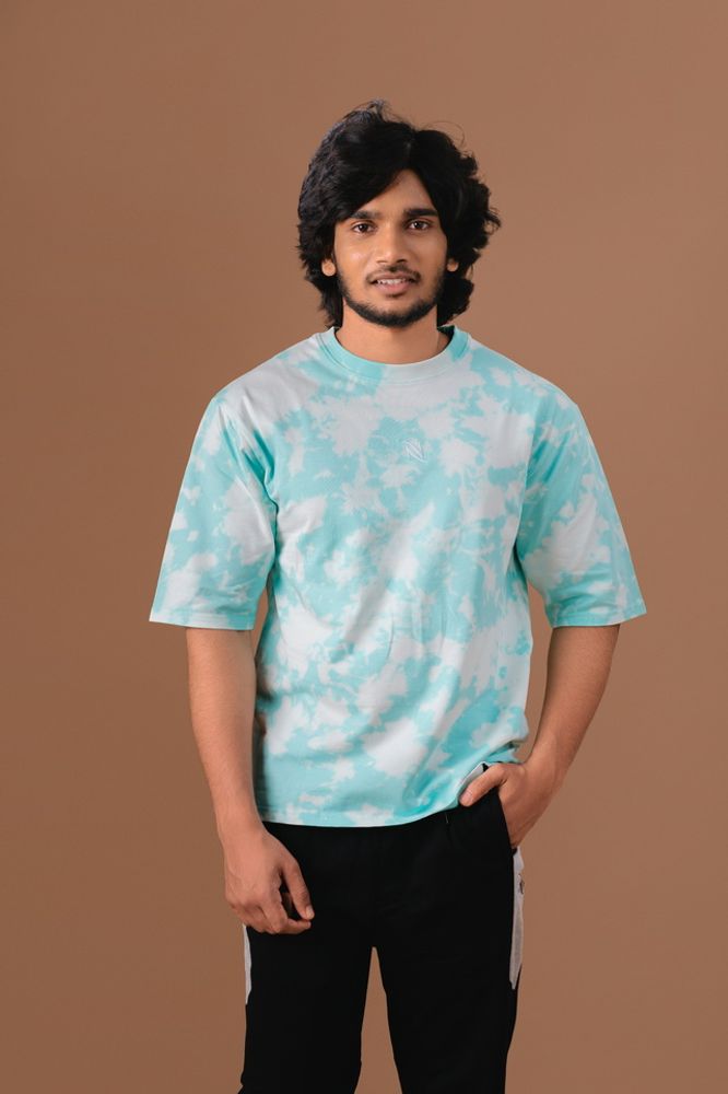 Green Acid Wash Oversized T-Shirt