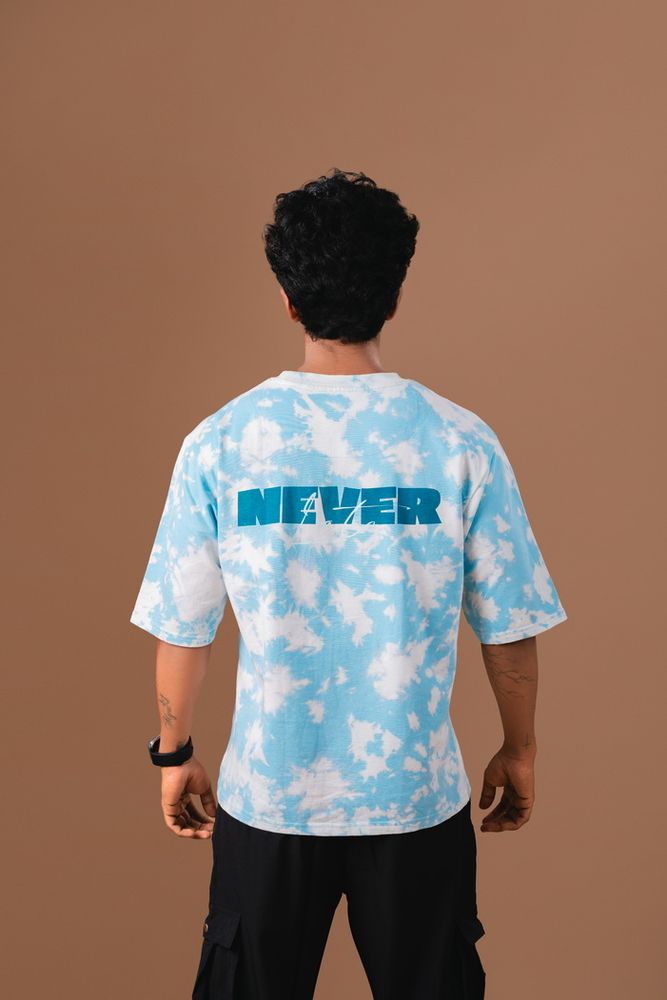 Sky Blue -Acid Wash Oversized T-Shirt