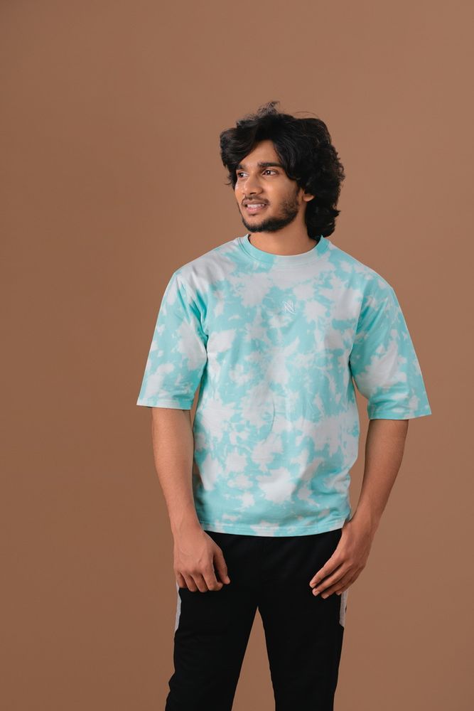 Green Acid Wash Oversized T-Shirt