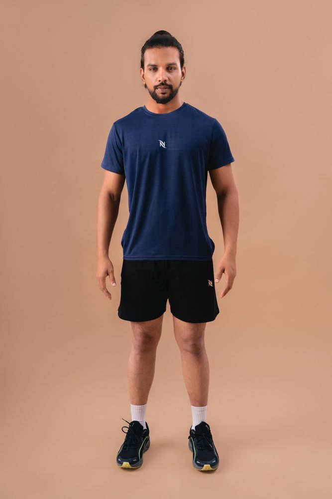 Premium Cotton Plain Shorts -Black