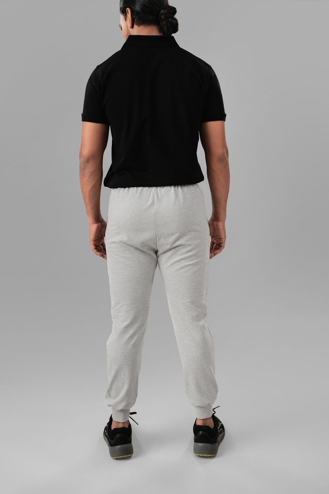 Premium Cotton Blend Joggers- Grey