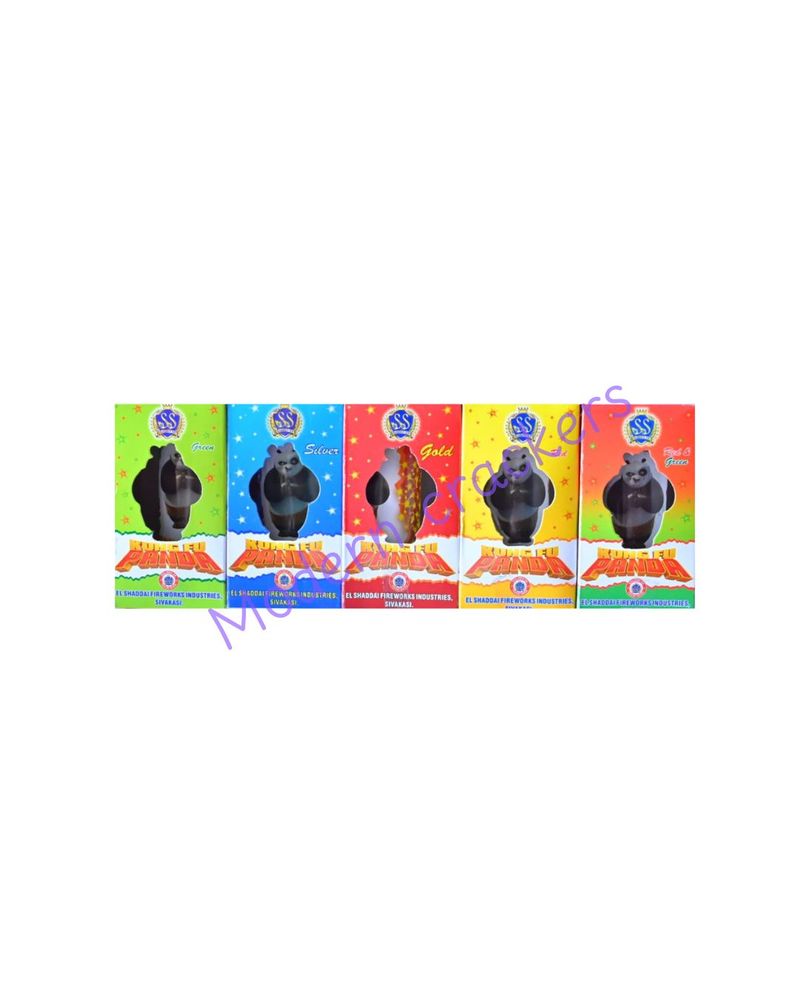 Kungu Fu Panda (White, yellow, green, red, red &  green)