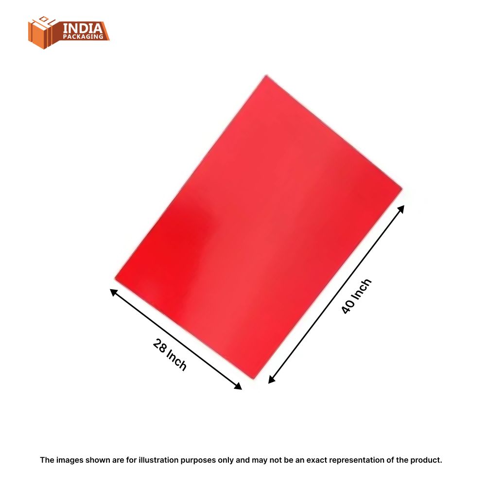 Ruby Red Colour Sheet 40 x 28 Inch