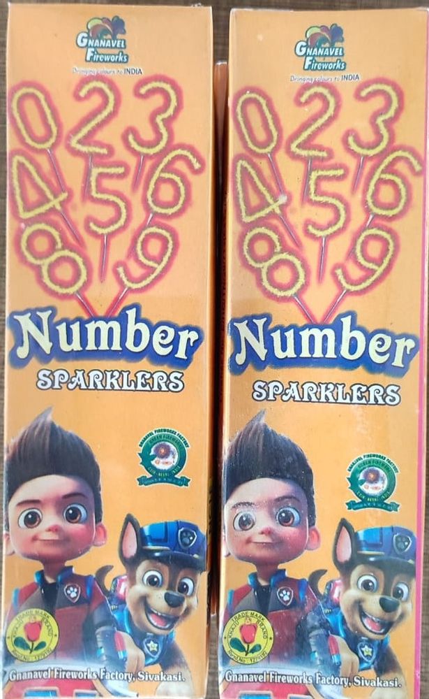 Number Sparklers Number Sparklers