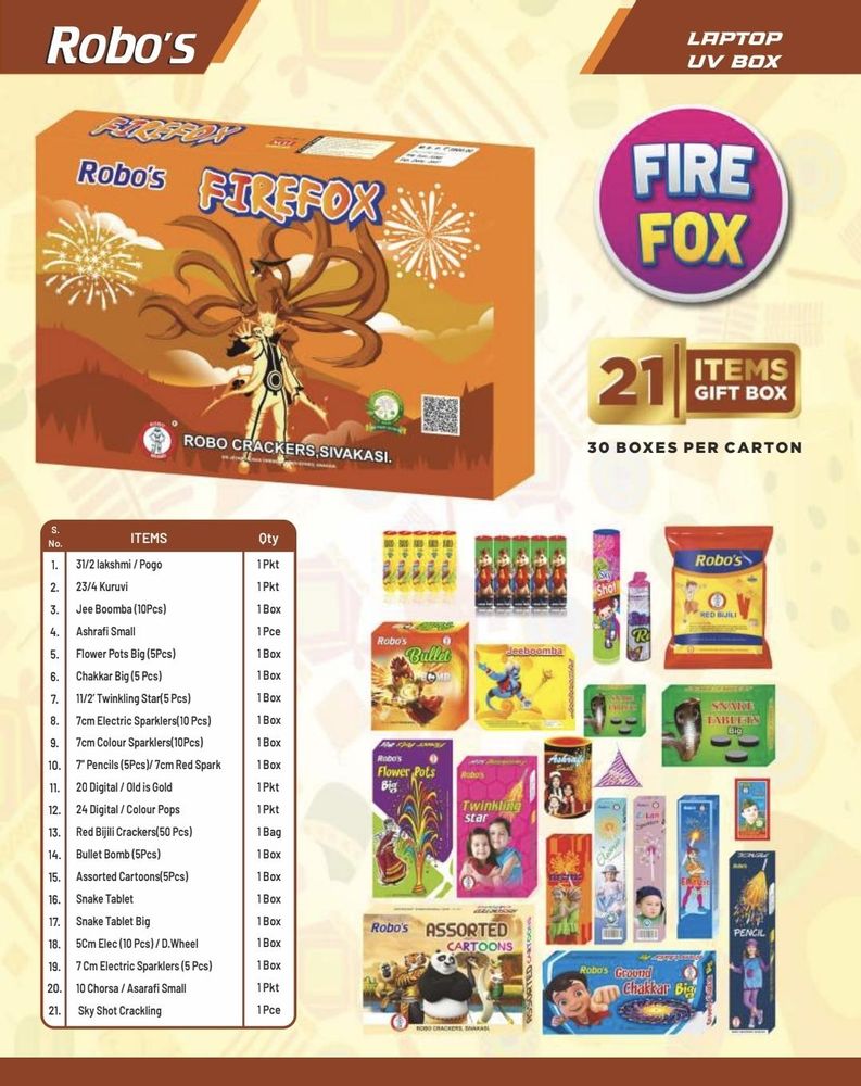 Fire Fox 21 items Fire Fox 21 items