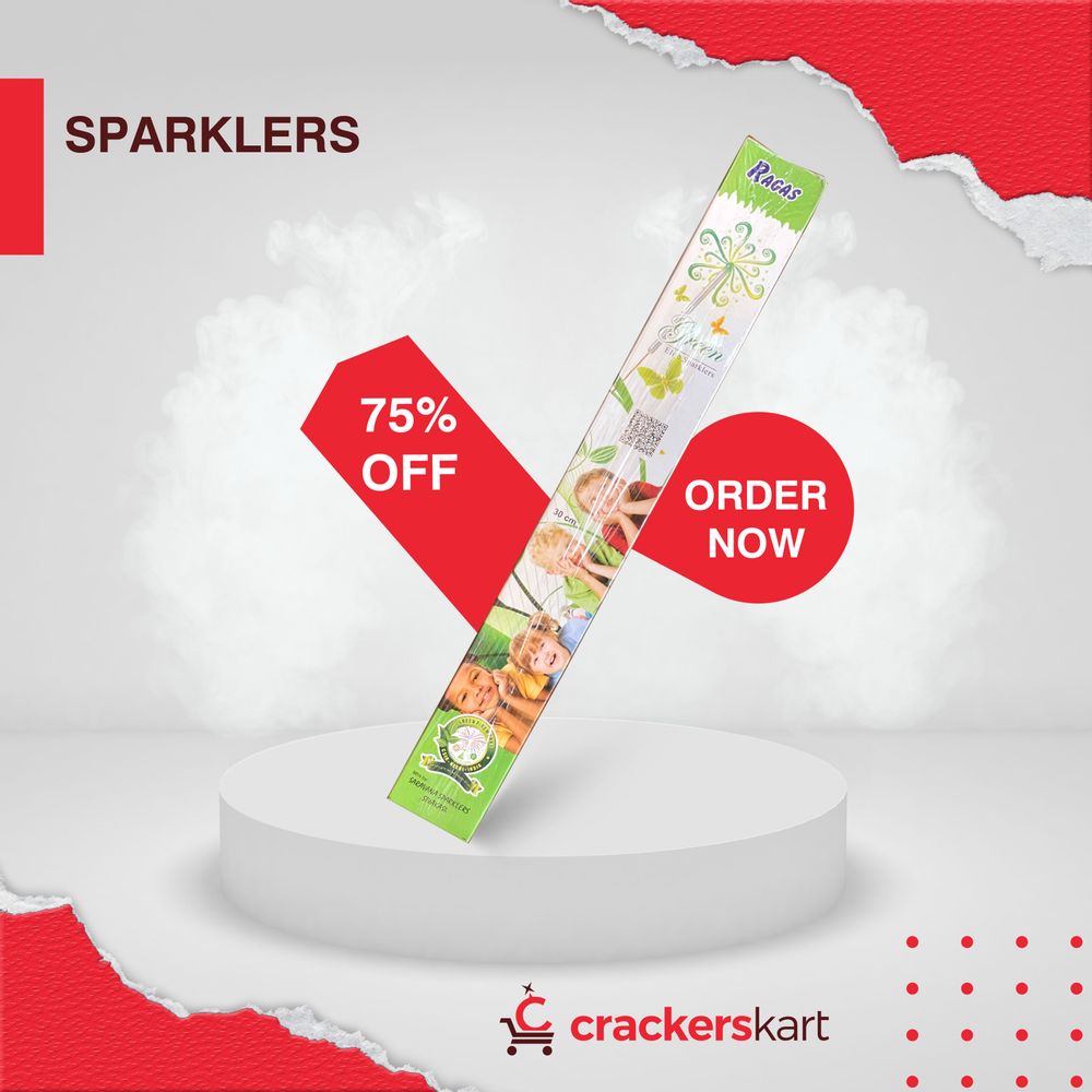 30CM GREEN SPARKLERS