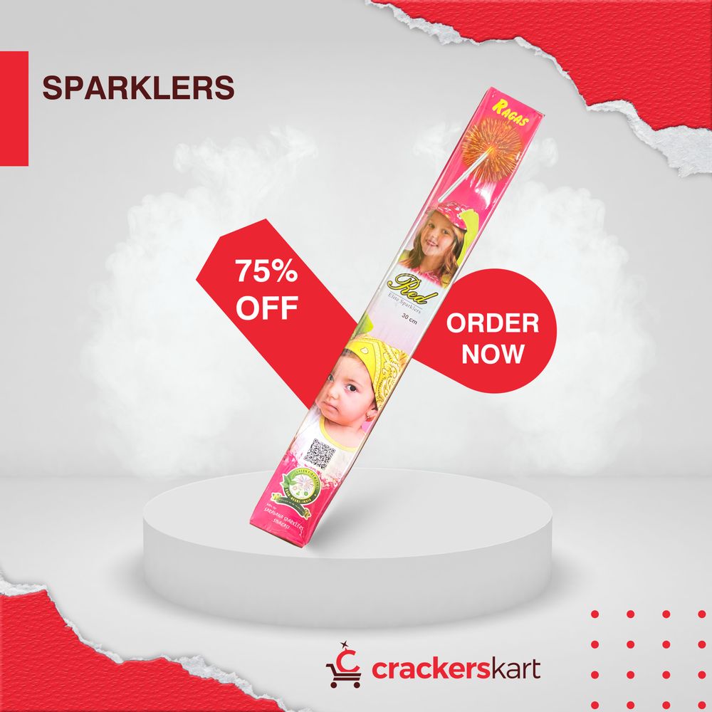 30CM RED SPARKLERS