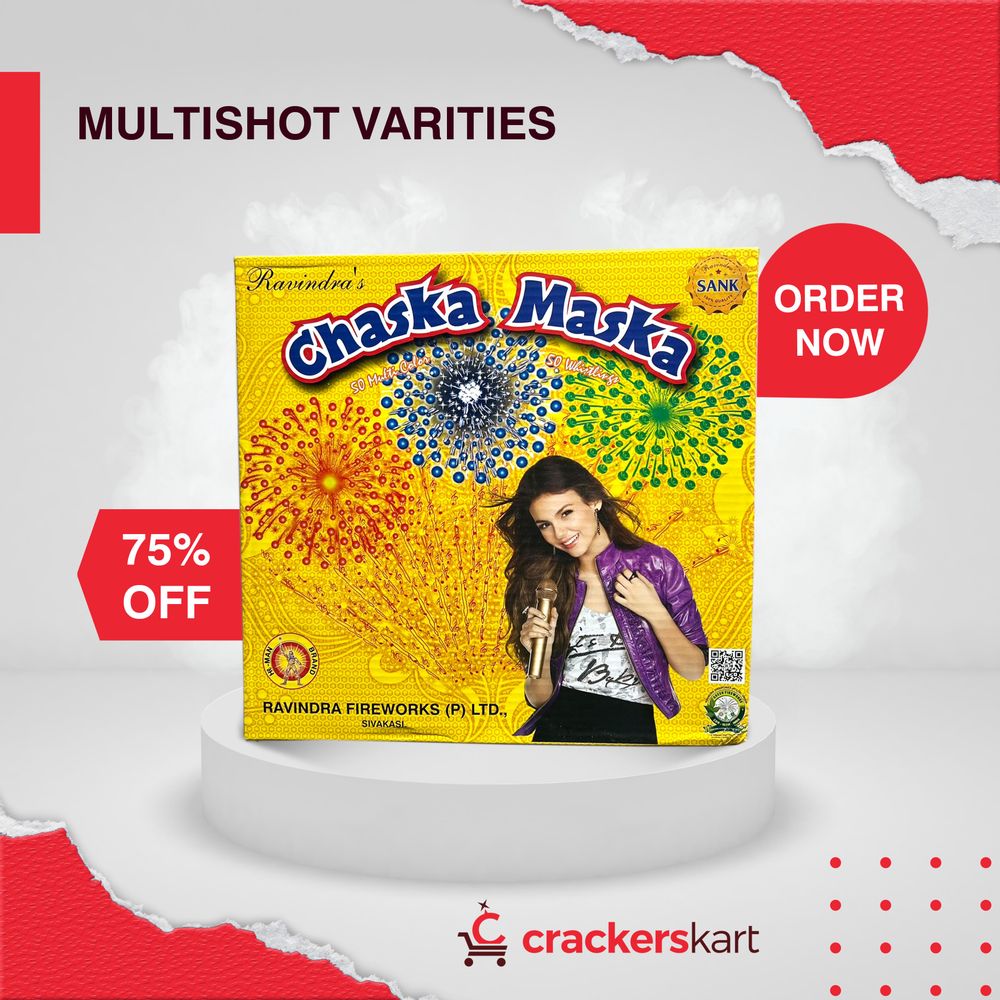 100 SHOTCHASKA MASKA(MULTICOLOUR WITH WHIZTLING)