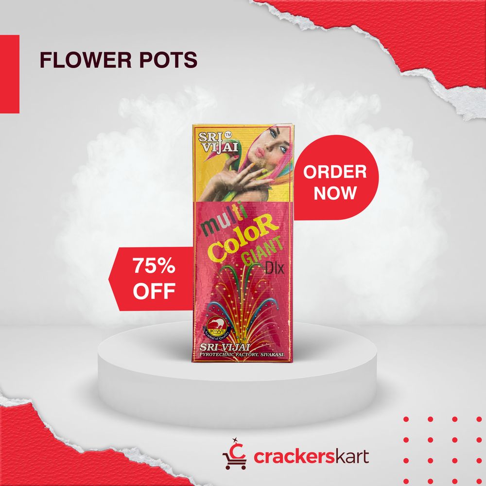 MULTICOLOR GAINT DELUXE FLOWERPOT