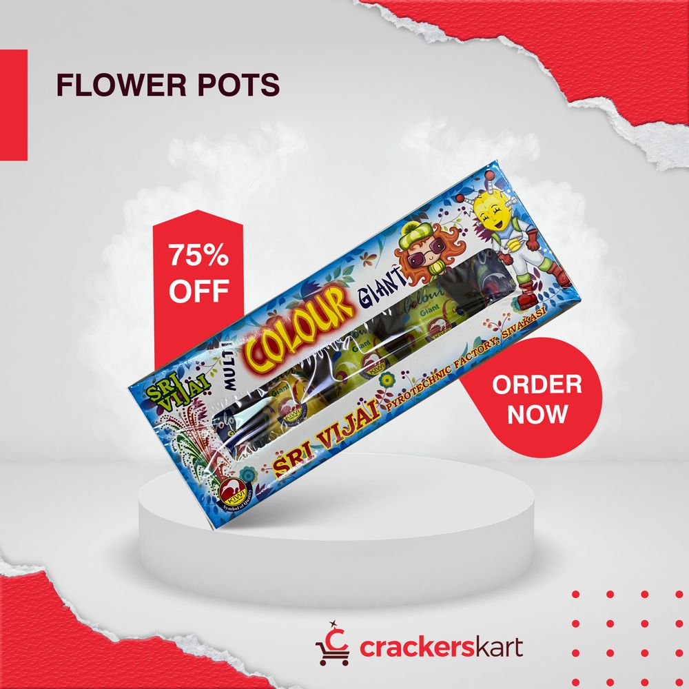 MULTICOLOR GAINT FLOWERPOT(5PCE) (SRI VIJAI)