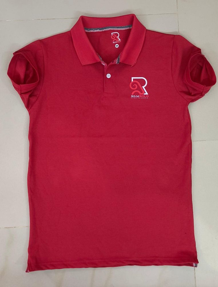 PLAIN COLLER T SHIRT