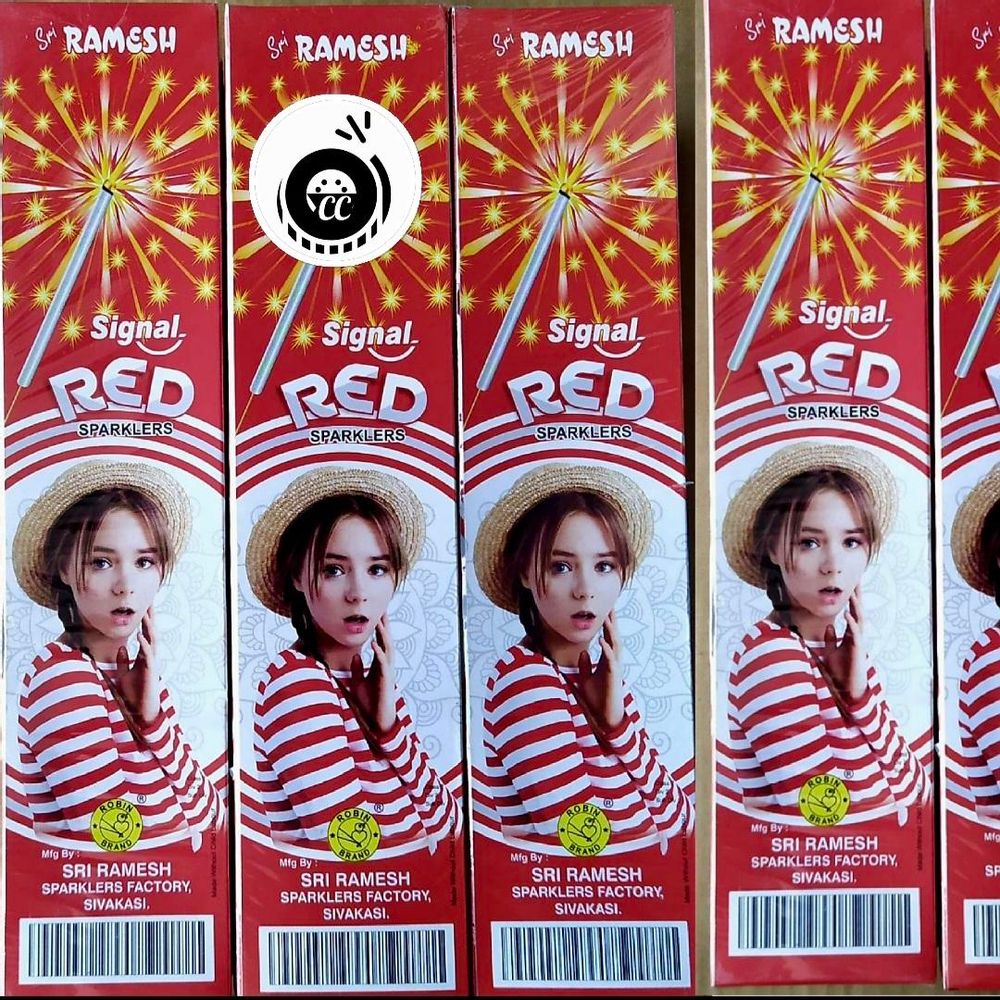 10 Cm Crackling Red (10 Pcs)