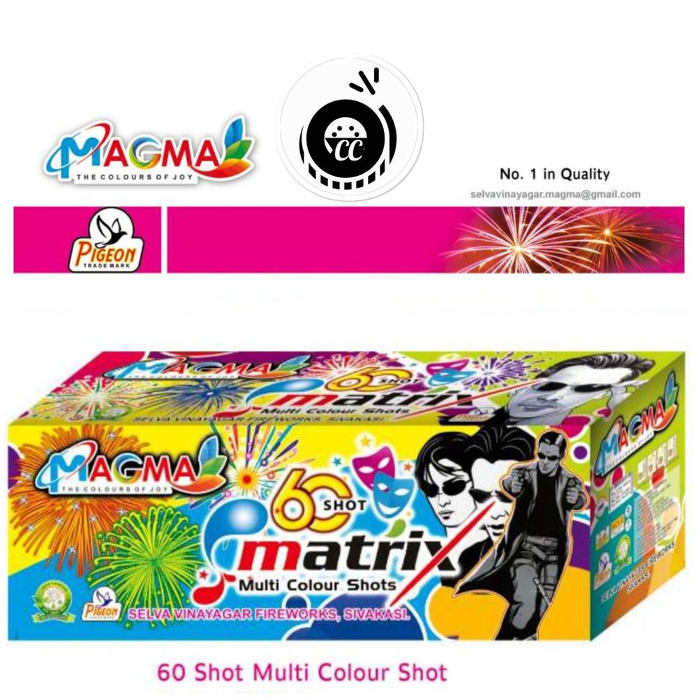 60 Shots Multi Colour (1 Pcs)