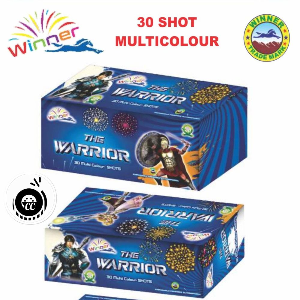30 Shots Multi Colour with Crackling (1 Pcs)