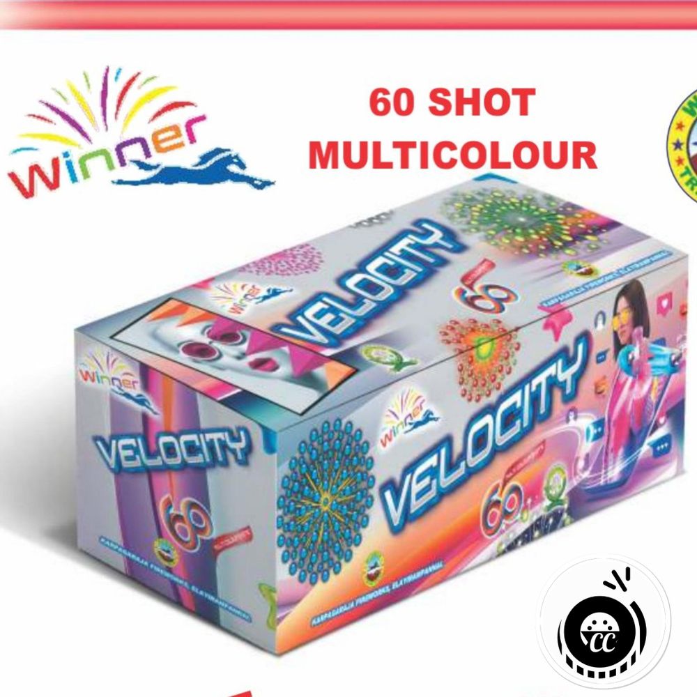 60 Shots Multi Colour with Crackling (1 Pcs)