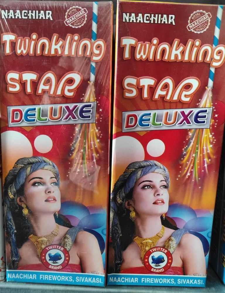 4" Twinkling Star (Green Colour)