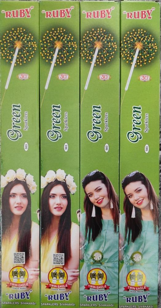 30 Cm Green Sparklers